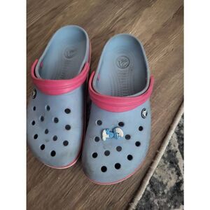 Blue crocs sz10w